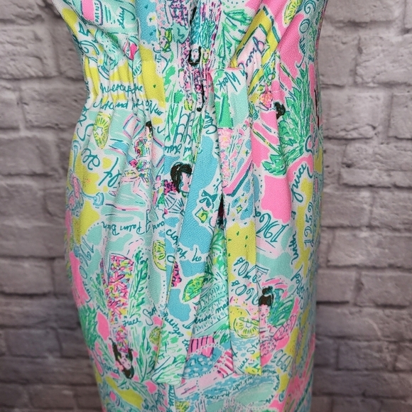 Lilly Pulitzer Marli Pop Up In the Beginning print shift sleeveless dress 0 - Picture 13 of 16